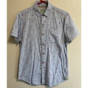 Sovereign Code Mens Sz S Button-Up Shirt Watermelon Print Summer Vacation Resort